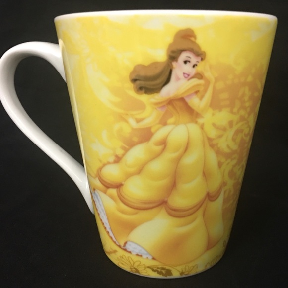 Disney Beauty & the Beast Mug Princess BELLE Coffee Cup Tea 10 oz Yellow Gown - Picture 3 of 14